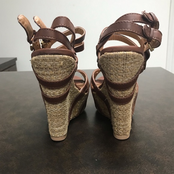 Shi by Journey Cognac Natural Wedges - Size: 6 - Picture 3 of 5